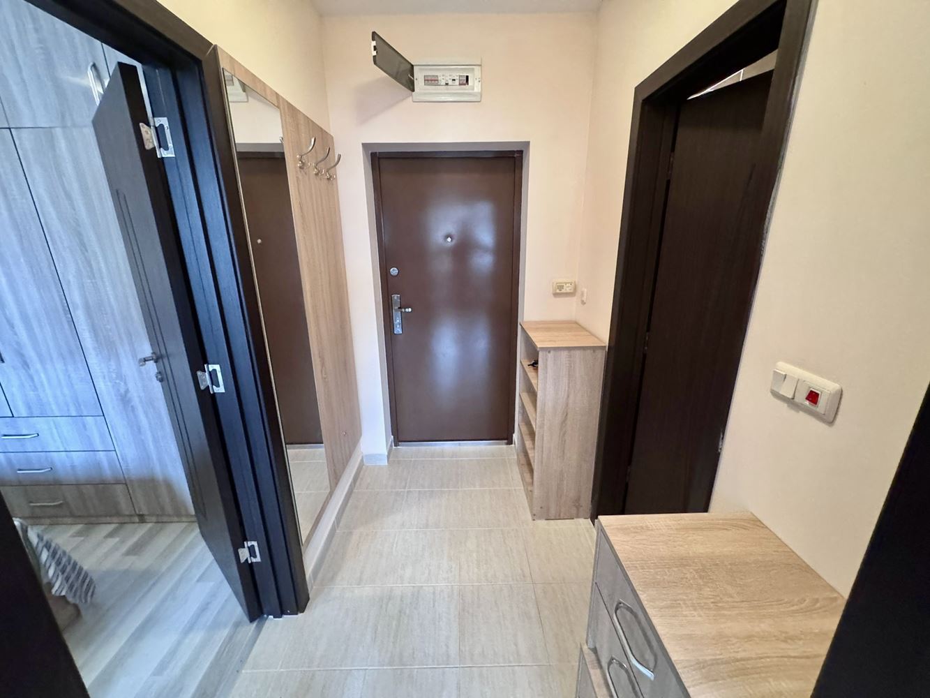 Apartmán s jednou ložnicí a panoramatickým výhledem na moře v Nesebaru – pouze 200 m od pláže, skvělá investice i domov u moře