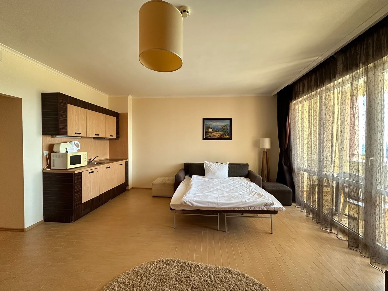 Apartmán s působivým panoramatickým výhledem na moře v první linii v Sunny Beach