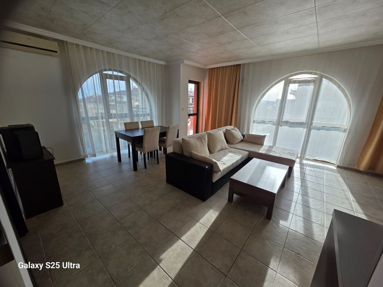 Byt s jednou ložnicí s výhledem na moře a starý Nesebar ve Sveti Vlas