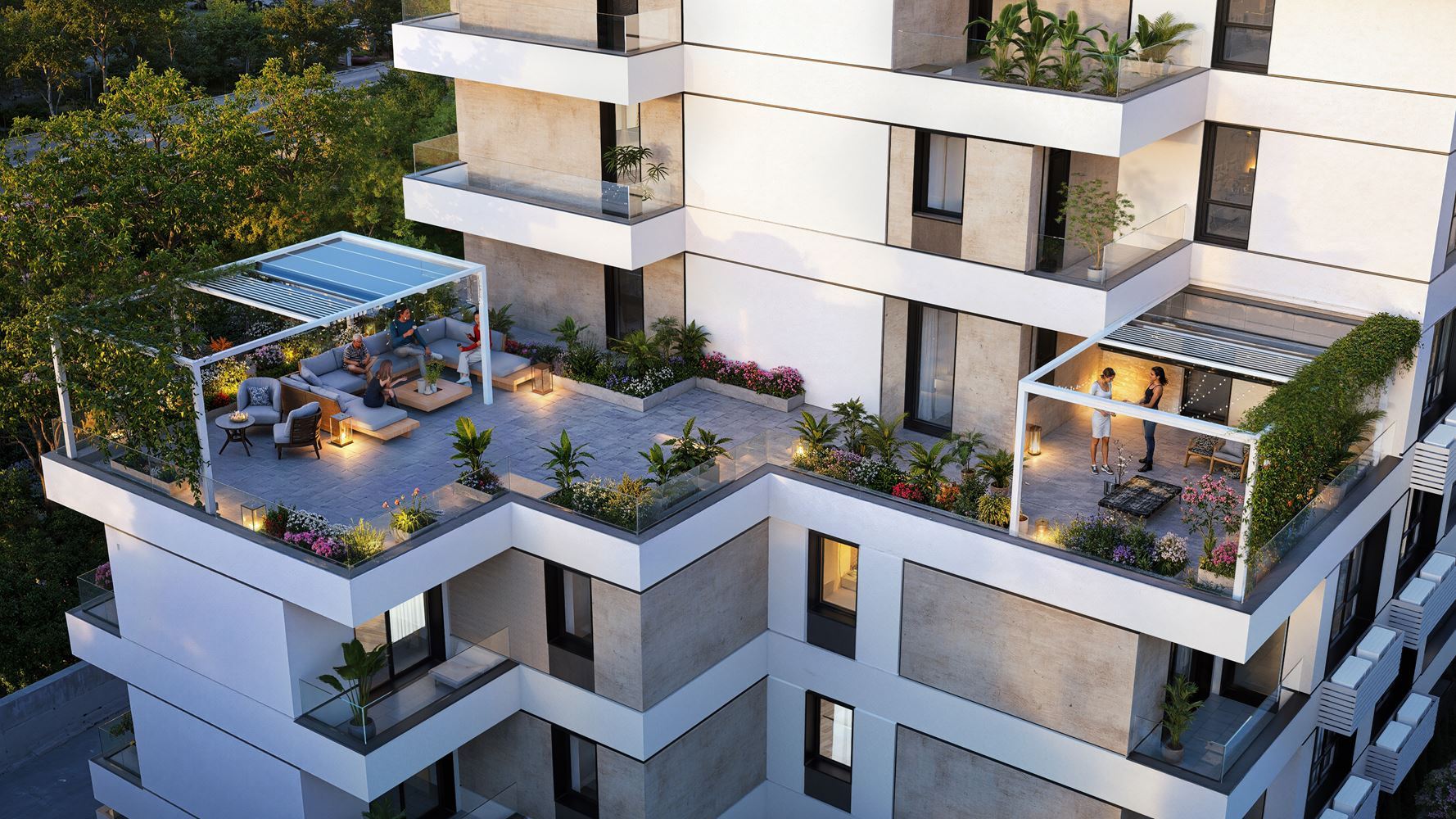 Moderní apartmán s jednou ložnicí v docházkové vzdálenosti od moře ve Slunečném pobřeží