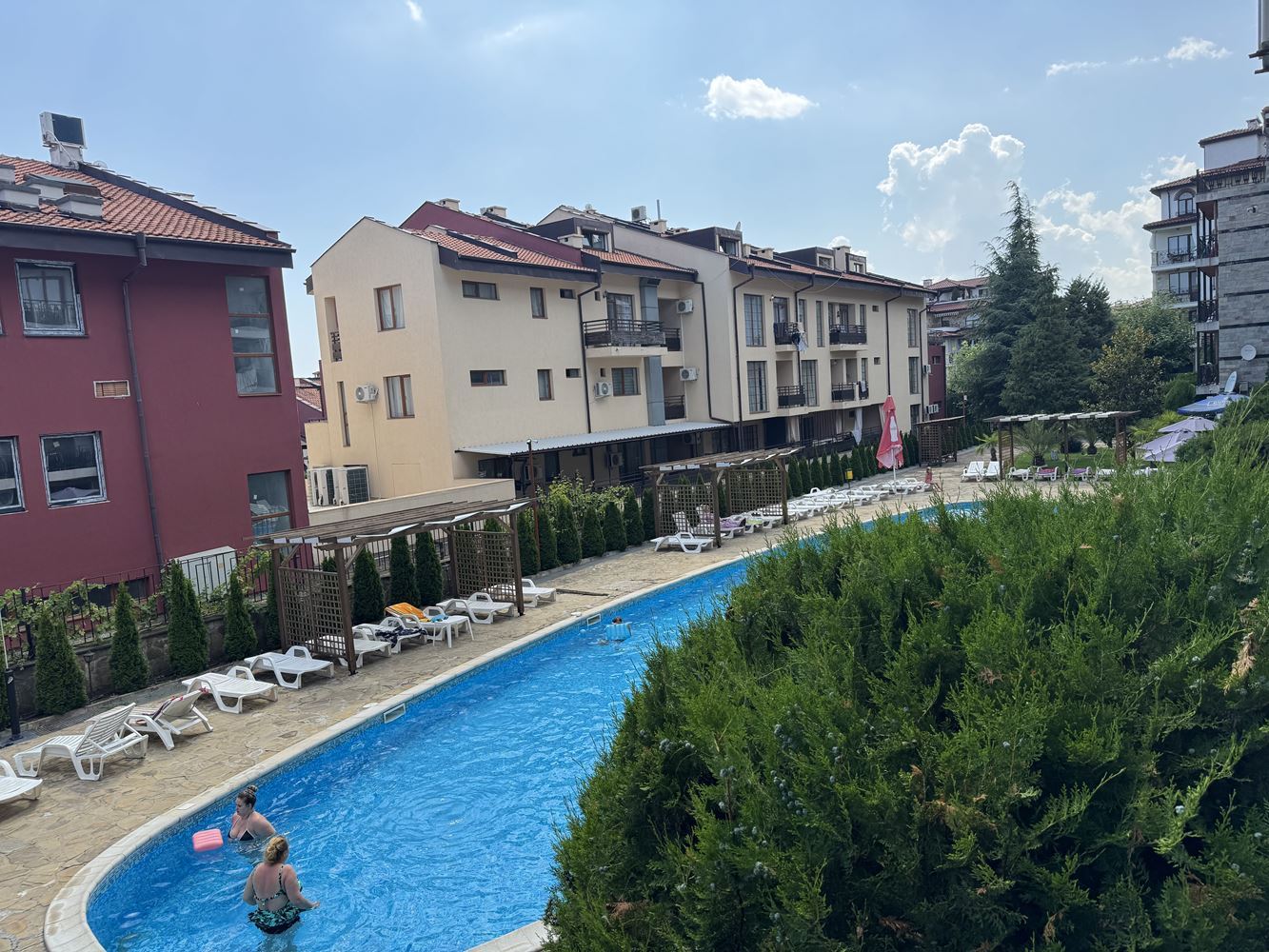 Zařízené studio ve Sveti Vlas – útulný domov u moře v komplexu s vynikajícím vybavením