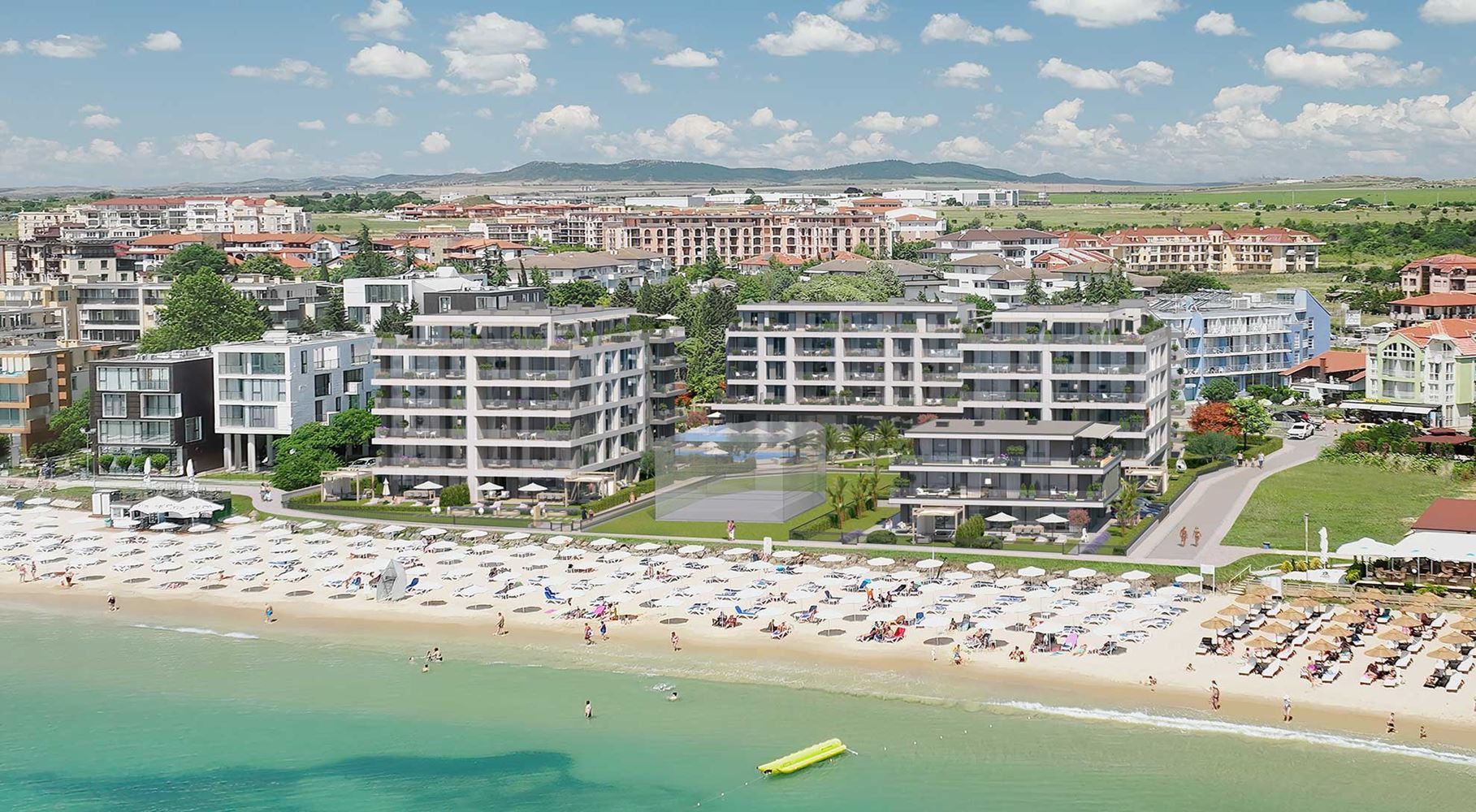 Apartmán s jednou ložnicí s přímým panoramatickým výhledem na moře v Ravdě – prvotřídní komfort a výhled z každého obytného pokoje