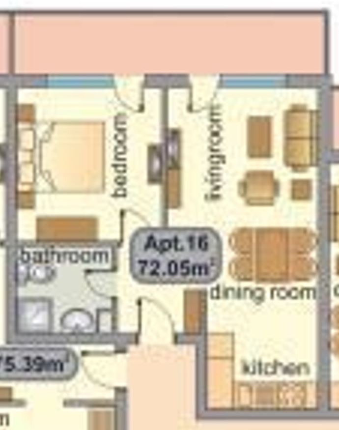 Prostorný apartmán s jednou ložnicí na první linii v malebné Ravdě