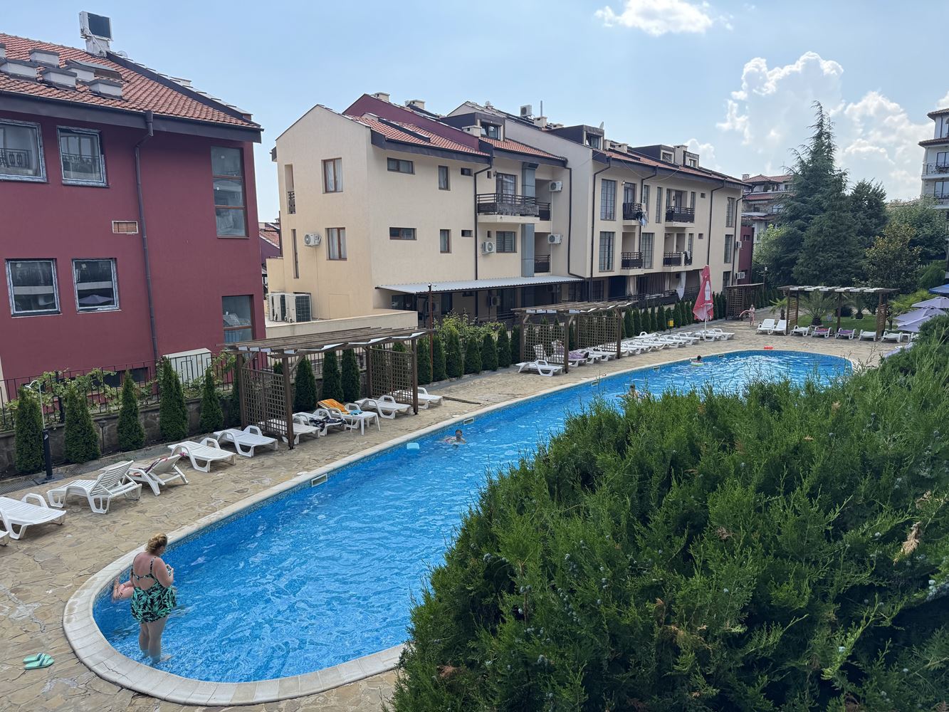 Zařízené studio ve Sveti Vlas – útulný domov u moře v komplexu s vynikajícím vybavením
