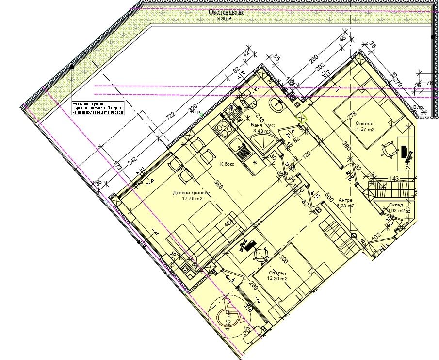 Prostorný apartmán se dvěma ložnicemi v novostavbě bez poplatku za údržbu