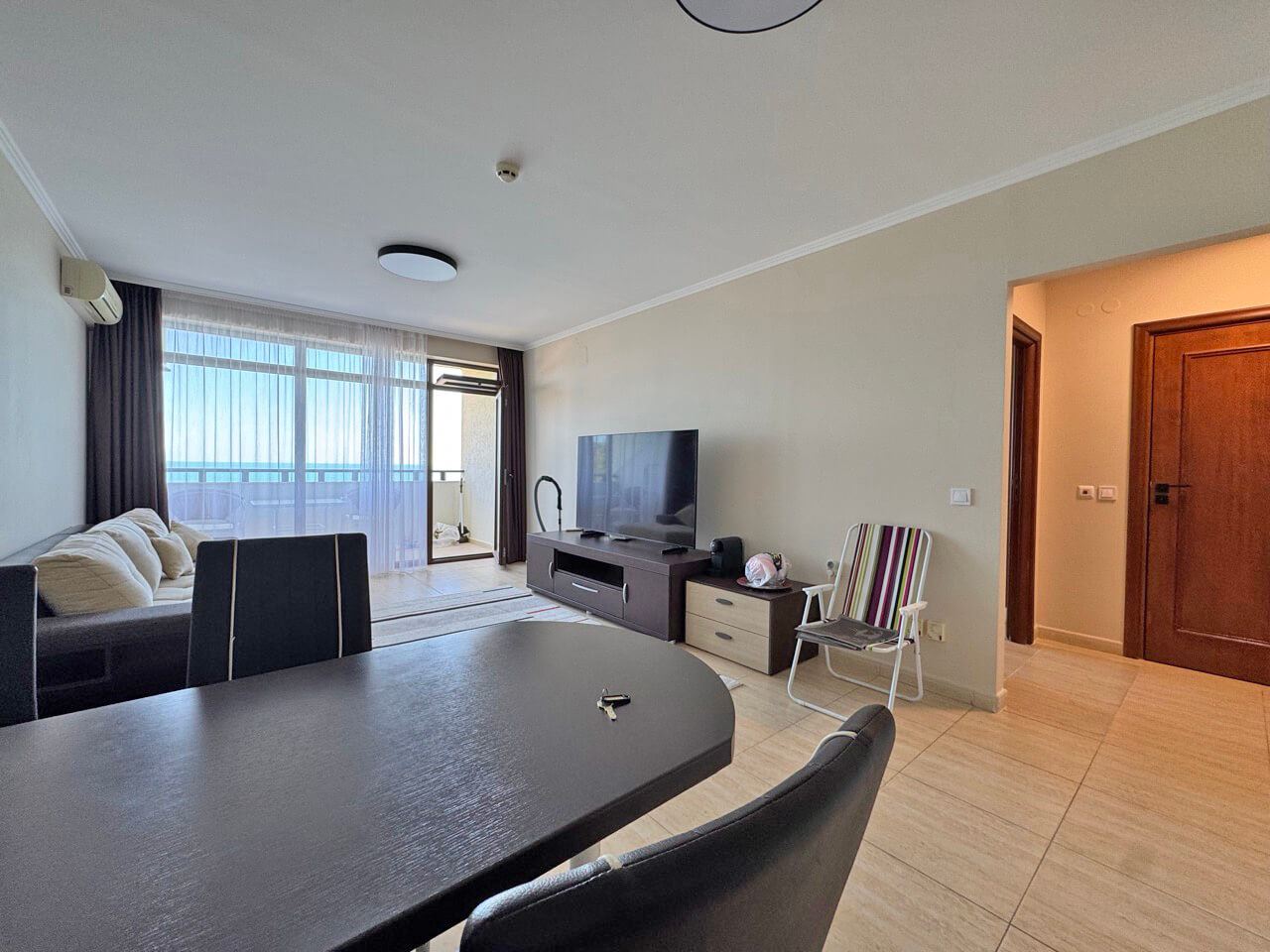 Apartmán s jednou ložnicí v první linii u moře s panoramatickým výhledem na moře ve Svatém Vlasu