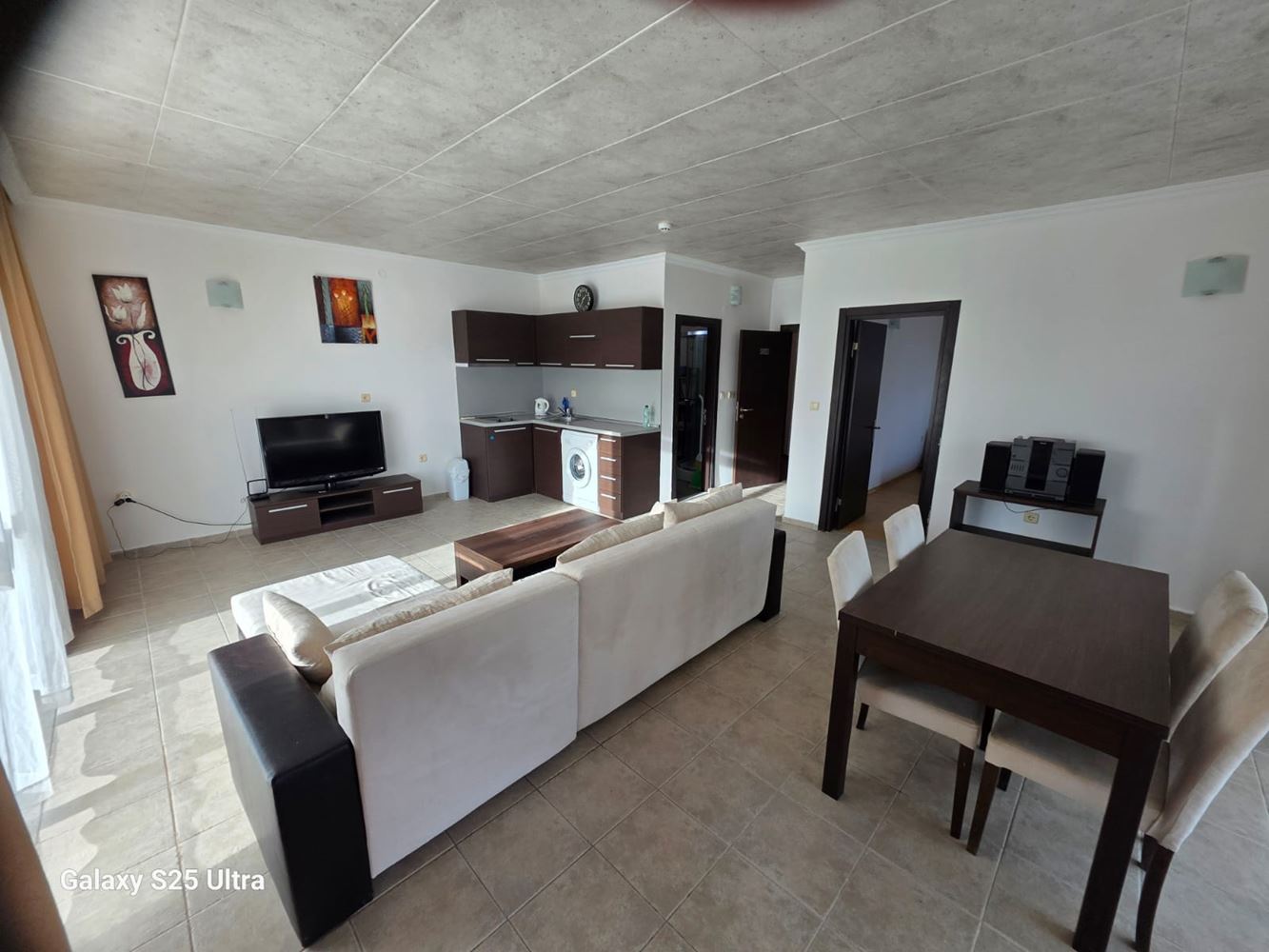 Byt s jednou ložnicí s výhledem na moře a starý Nesebar ve Sveti Vlas