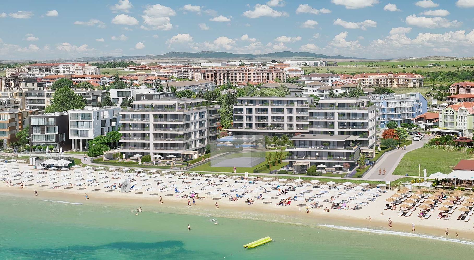 Apartmán s jednou ložnicí s přímým panoramatickým výhledem na moře v Ravdě – prvotřídní komfort a výhled z každého obytného pokoje
