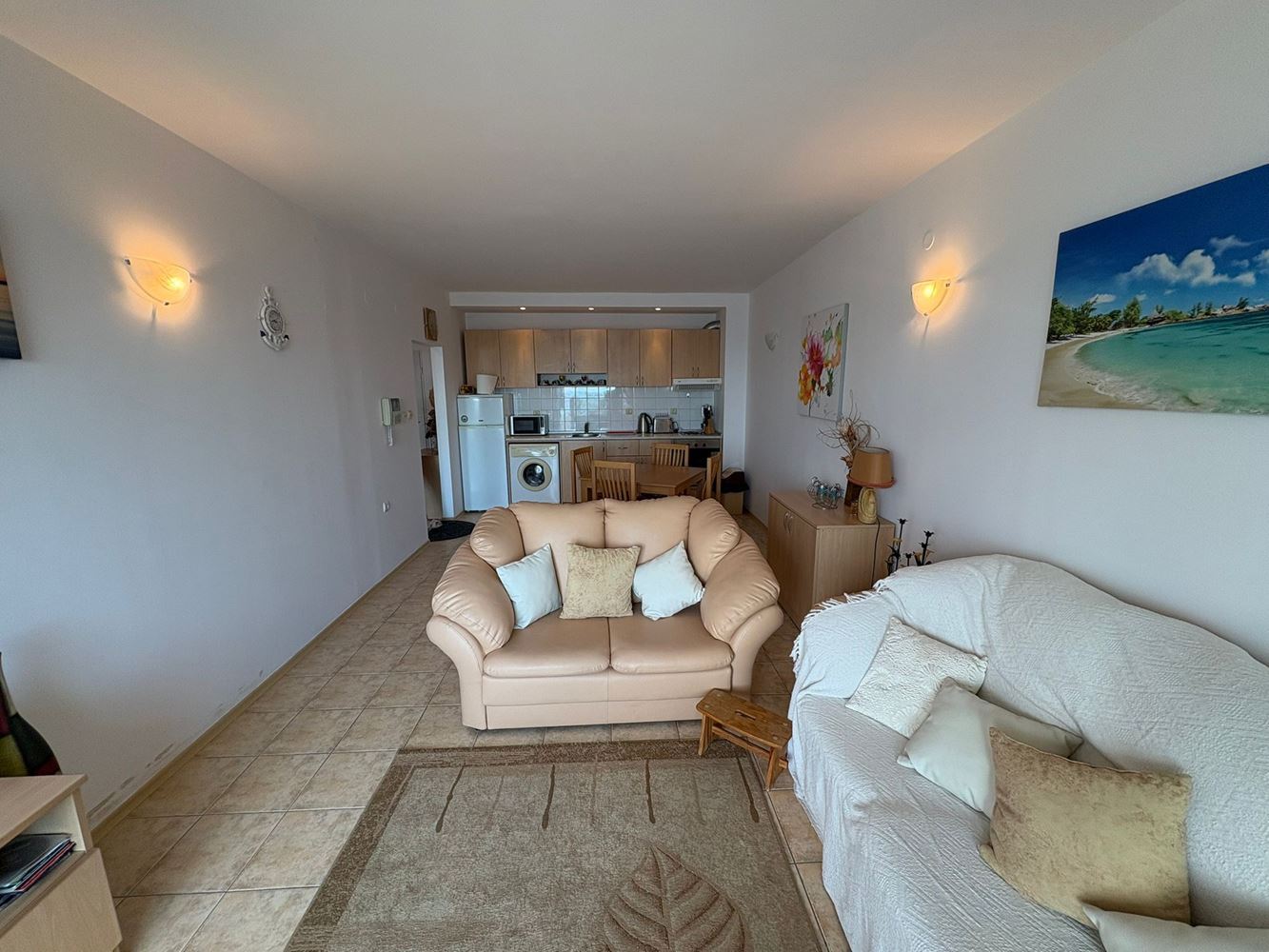 2pokojový apartmán s přímým výhledem na moře ve Svatém Vlasu – komfort, klid a resortový životní styl
