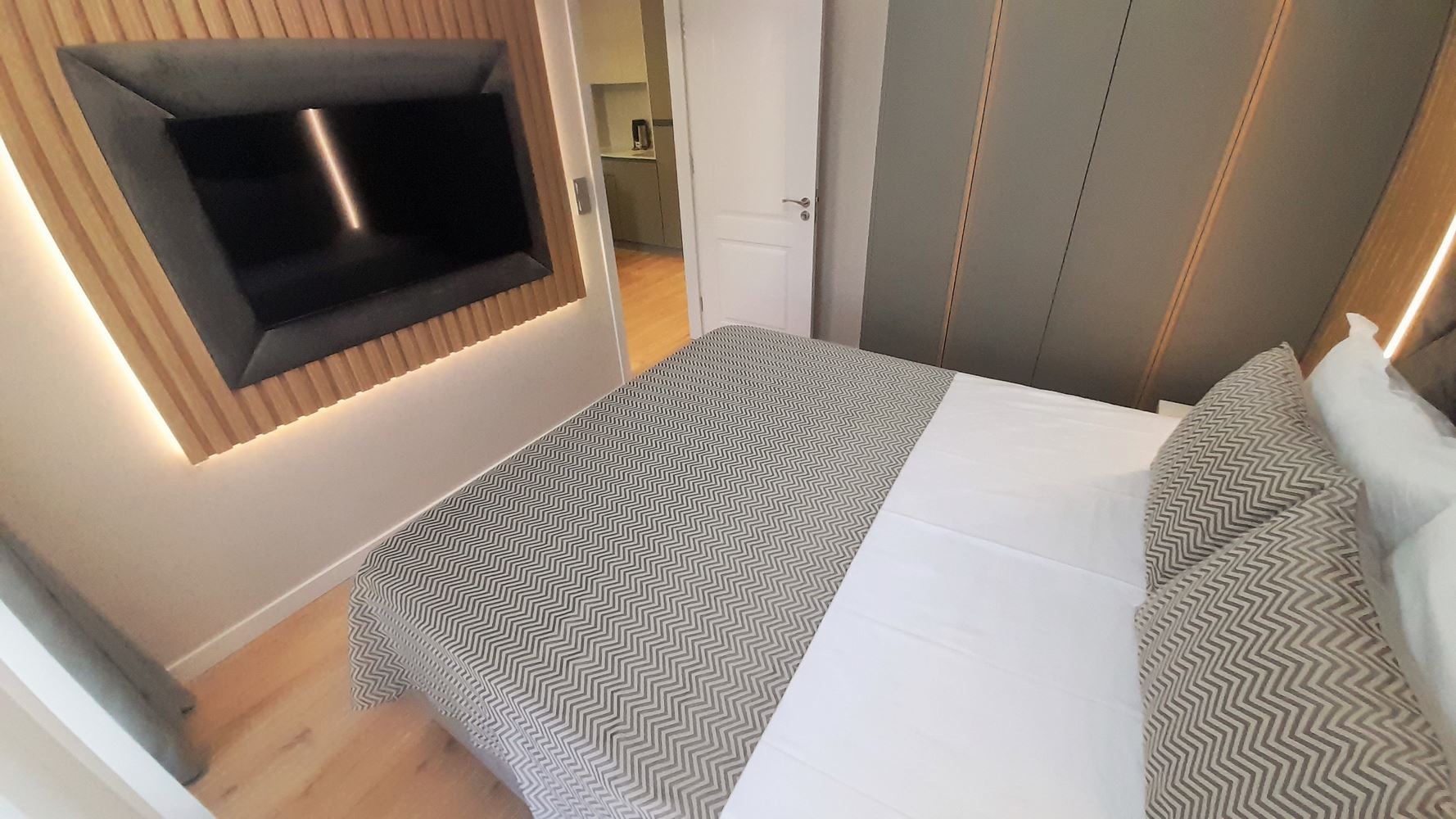 Apartmán s jednou ložnicí a výhledem na bazén v komplexu s působivou infrastrukturou ve Slunečném pobřeží