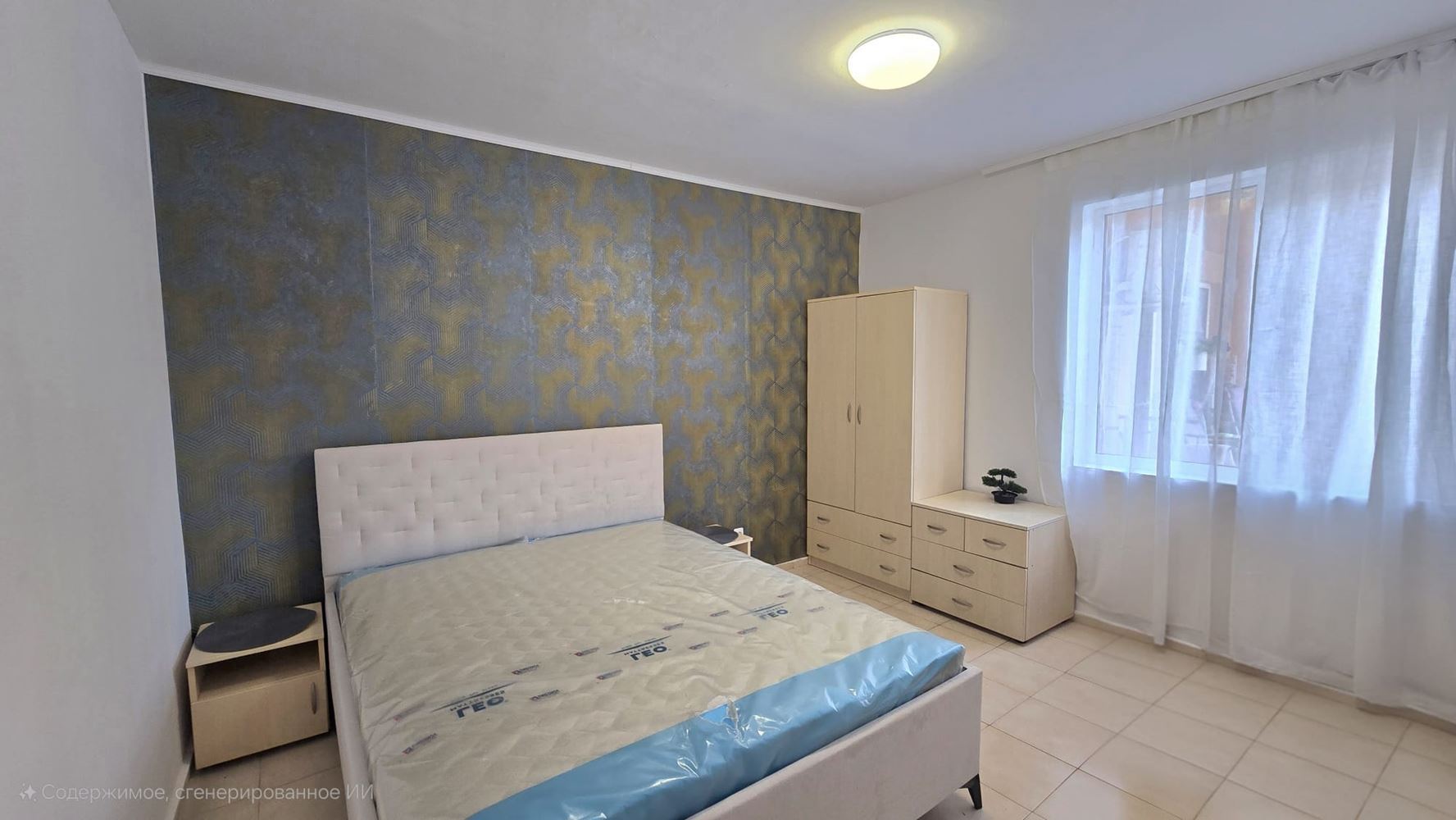 Apartmán se dvěma ložnicemi, jižní orientací a výhledem na bazén v Slunečném pobřeží