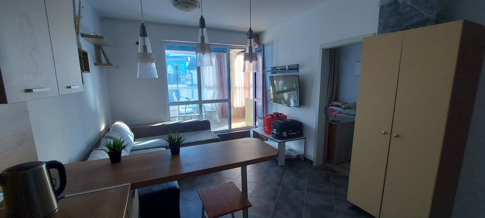 Pomorie – Apartmán se dvěma ložnicemi a výhledem na moře v komplexu s bazénem a parkováním
