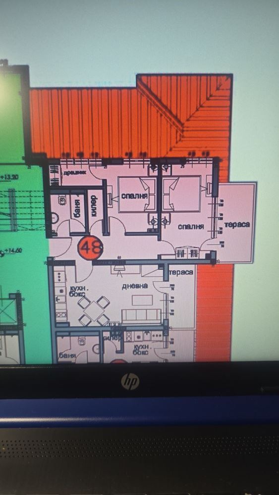 Apartmán se dvěma ložnicemi v první linii u moře v Pomorie s krásným výhledem na moře