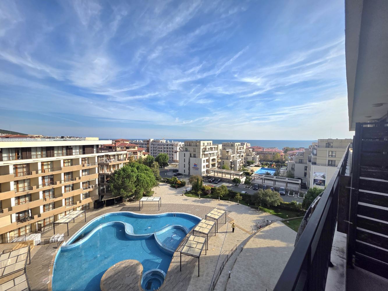 Nový apartmán s jednou ložnicí a panoramatickým výhledem na moře ve Sveti Vlas