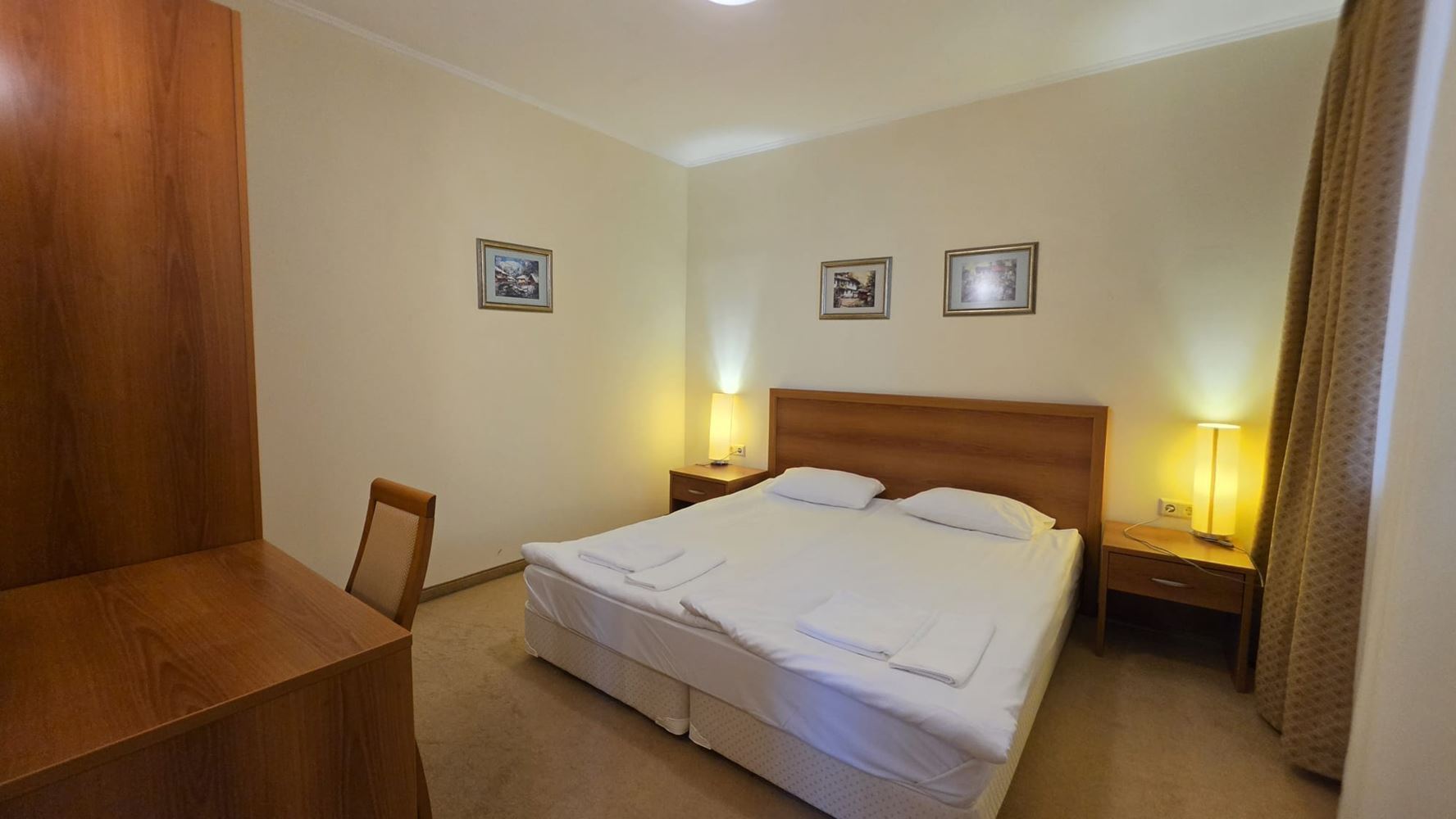 Prostorný apartmán s jednou ložnicí v první linii u moře v Pomorie