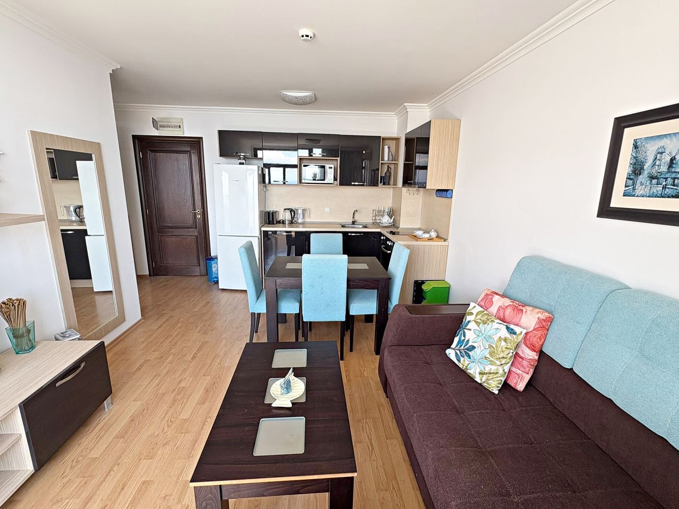 Luxusní apartmán s jednou ložnicí s panoramatickým výhledem na moře v první linii ve Sveti Vlas