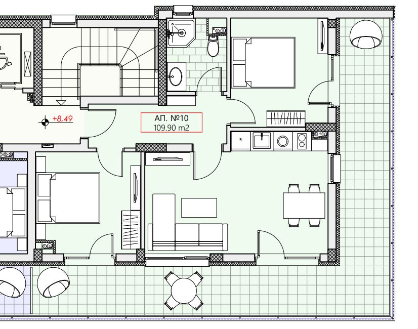 Na prodej – prostorný třípokojový byt ve Sveti Vlasu v novém projektu