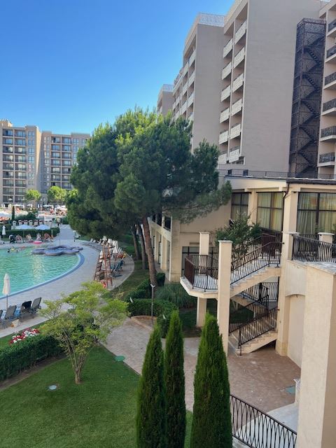 Prostorné studio v luxusním komplexu jen 50 m od pláže v Slunečném pobřeží