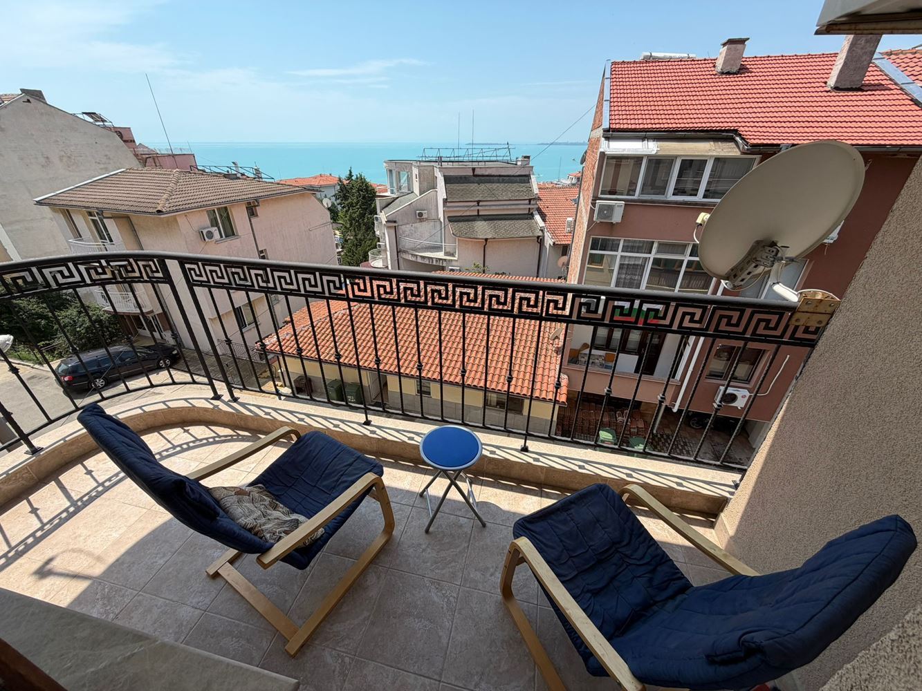 Sveti Vlas: mimořádně prostorné studio s panoramatickým výhledem na moře