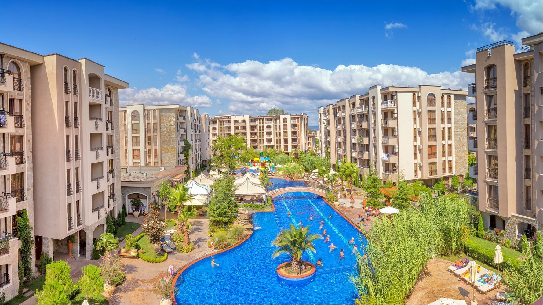 Studio v prestižním komplexu v Slunečném pobřeží – plně zařízené a připravené k užívání