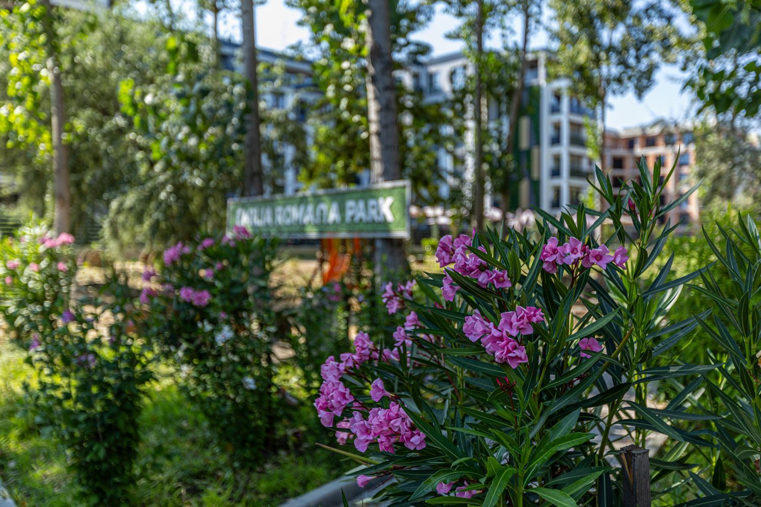 Zcela nový apartmán s jednou ložnicí v zelené a klidné části Slunečného pobřeží