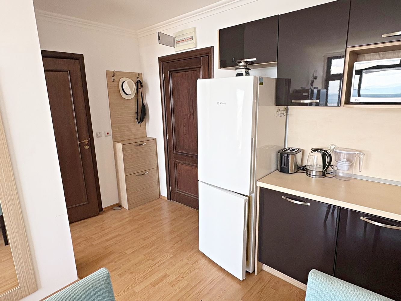 Luxusní apartmán s jednou ložnicí s panoramatickým výhledem na moře v první linii ve Sveti Vlas