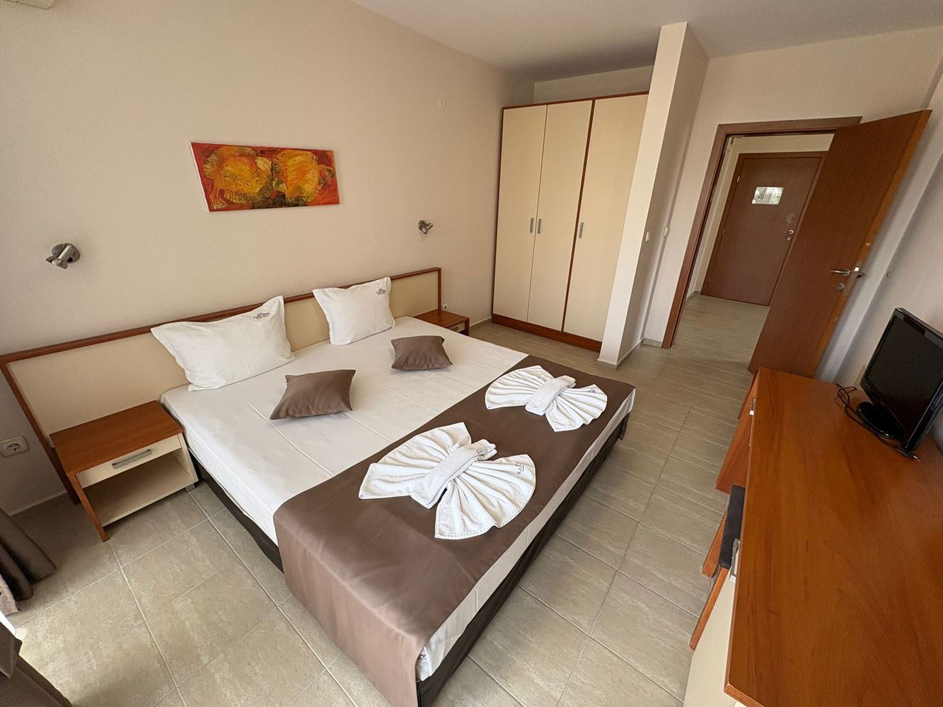  Apartmán se dvěma ložnicemi 300 metrů od pláže v centru Slunečného pobřeží