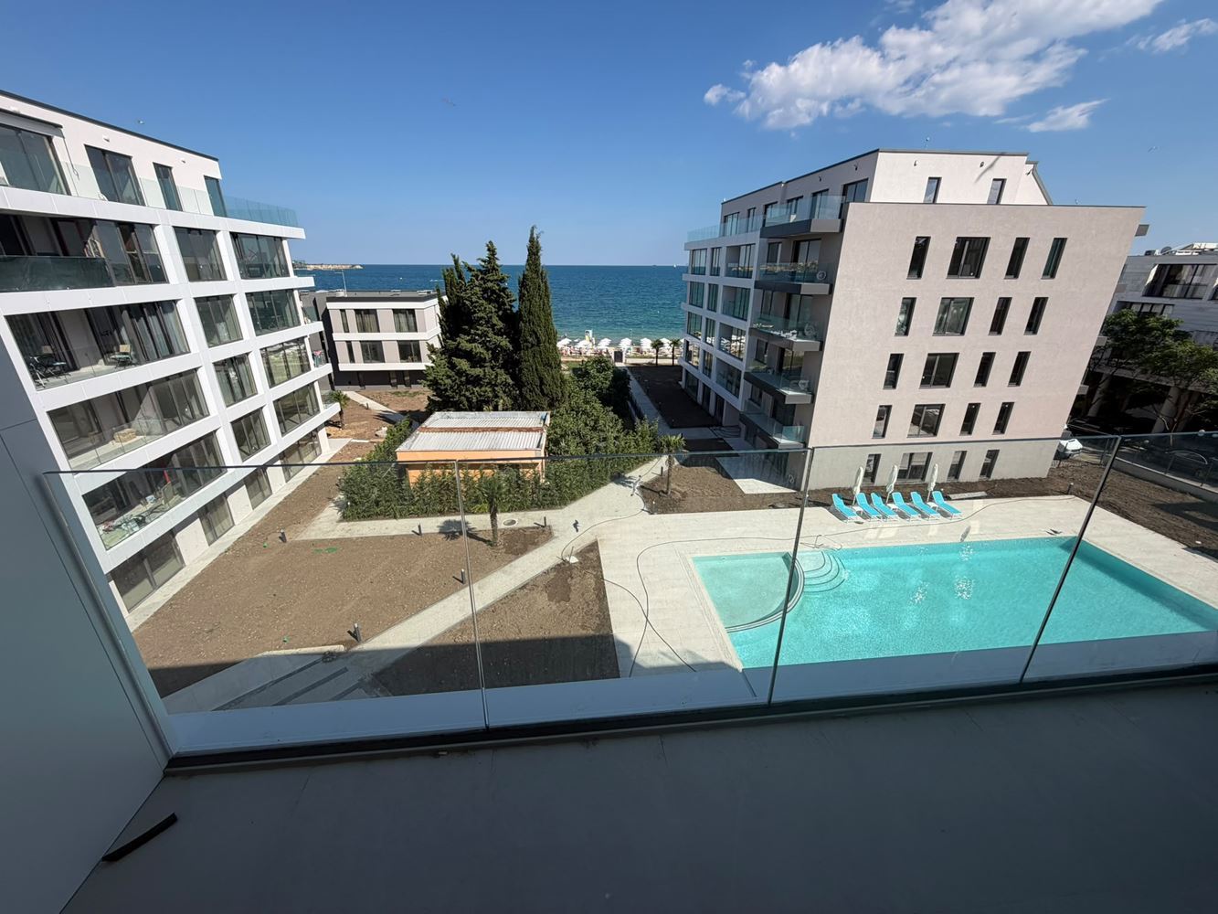 Apartmán s jednou ložnicí s přímým panoramatickým výhledem na moře v Ravdě – prvotřídní komfort a výhled z každého obytného pokoje