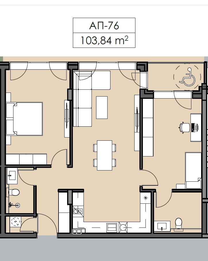 Panoramatický apartmán se dvěma ložnicemi v nejvyšším patře u moře v Nesebaru – prostor, prestiž a jedinečná lokalita bez poplatku za údržbu