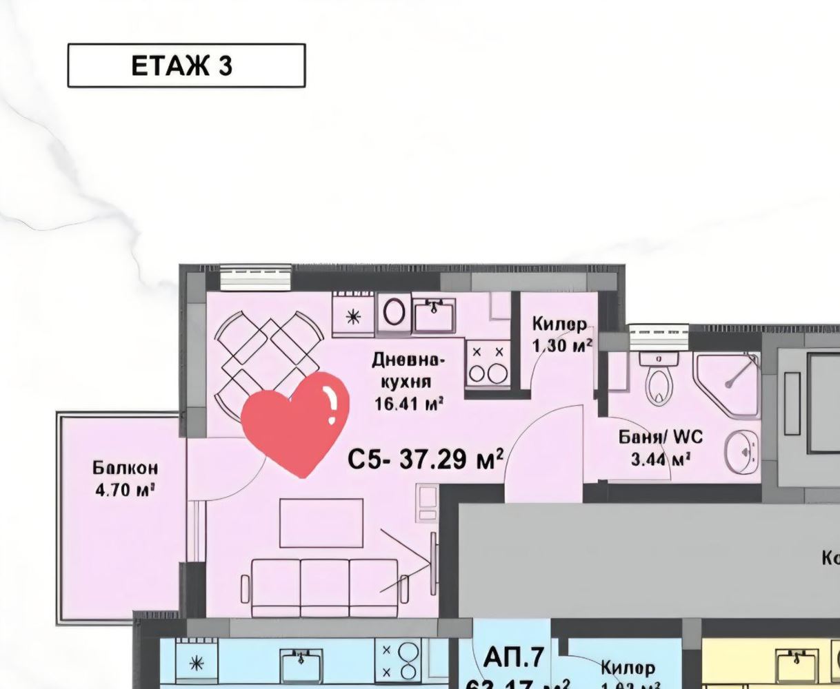 Moderní studio v nové budově – skvělá lokalita a bez poplatku za údržbu