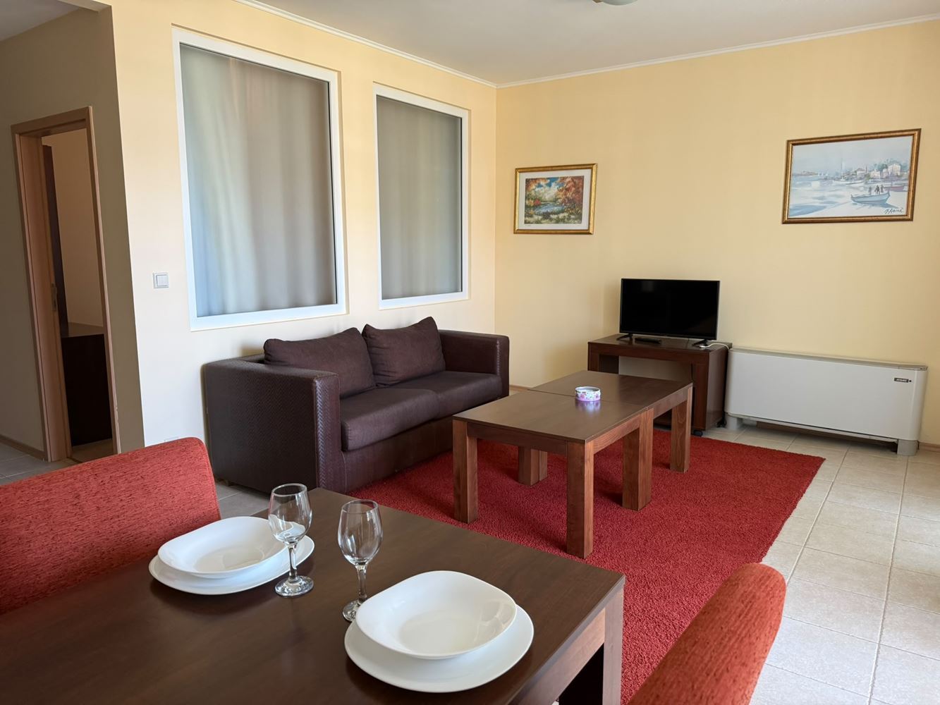 Prostorný apartmán s jednou ložnicí v první linii v Pomorie