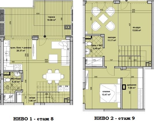 Stylový mezonetový apartmán se 2 ložnicemi, terasou a šatnou v novém projektu v rezidenční čtvrti Slaveykov, Burgas – moderní design a komfort
