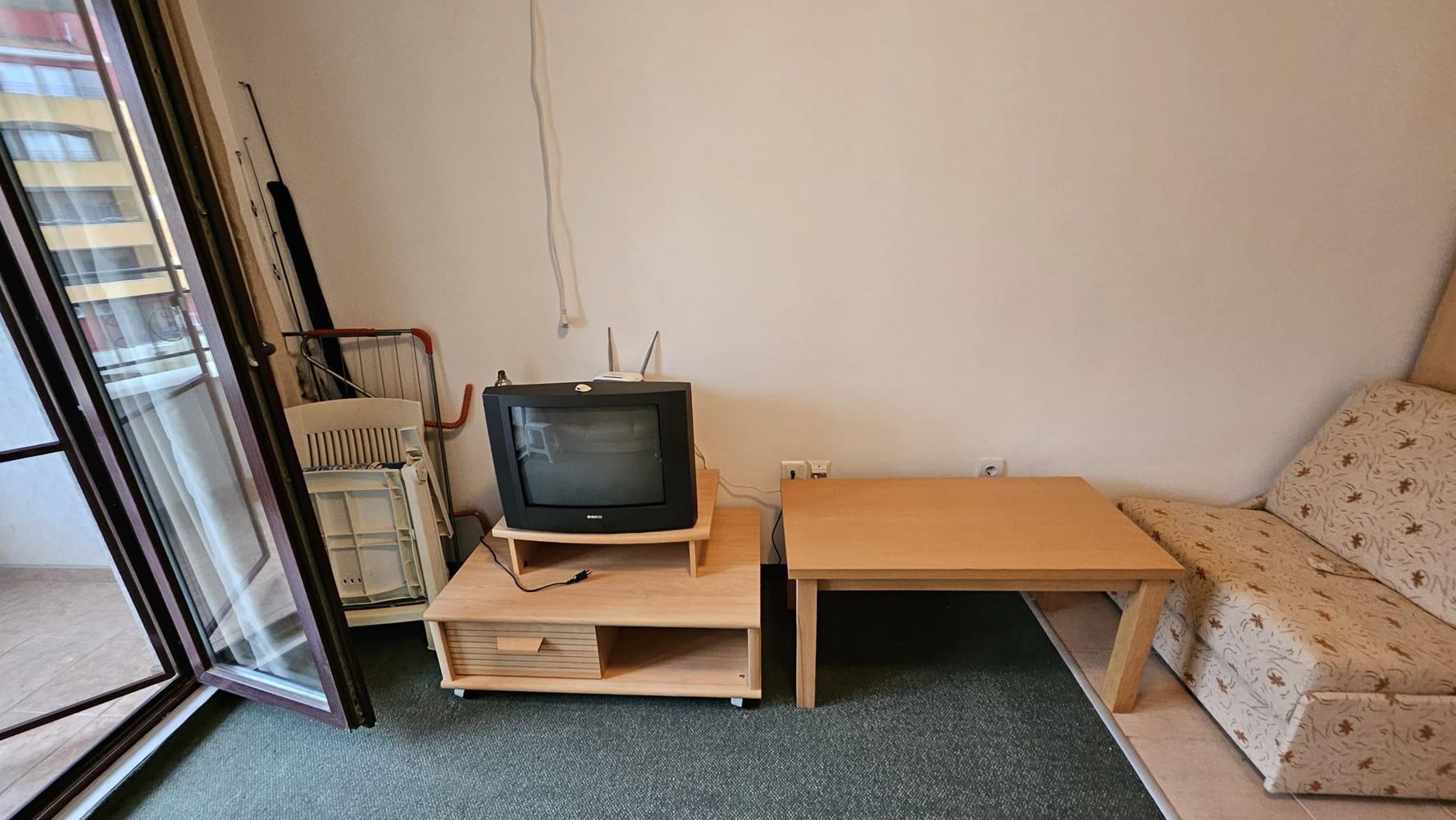 Stylové studio s vynikajícím vybavením v první linii u moře v Aheloy – připravené pro váš domov u moře