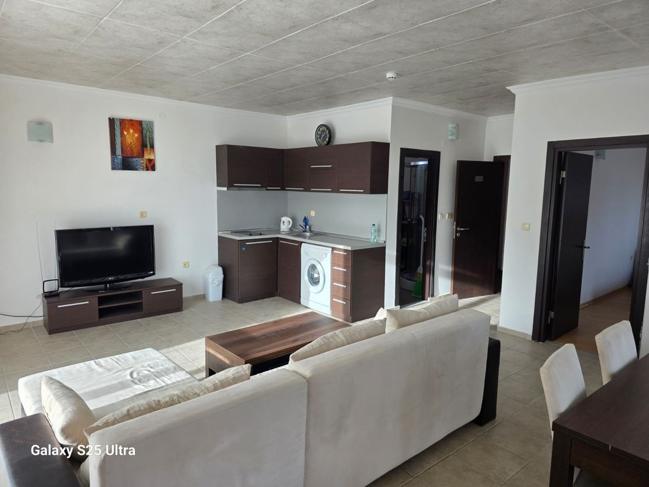 Byt s jednou ložnicí s výhledem na moře a starý Nesebar ve Sveti Vlas