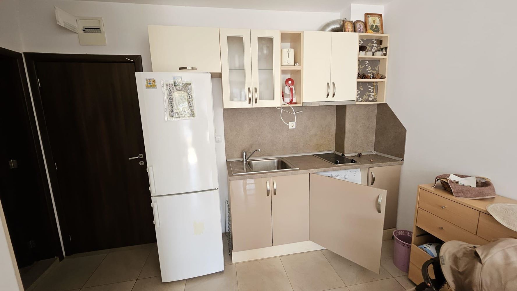 Apartmán s jednou ložnicí v Nesebaru s vybavením a vynikajícím zázemím v komplexu