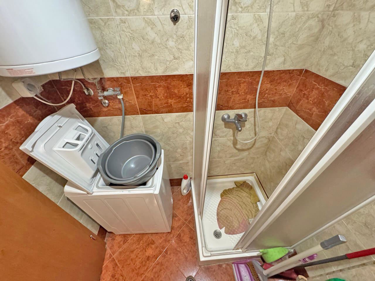 Prostorný byt s jednou ložnicí s výhledem na bazén v Slunečném Břehu