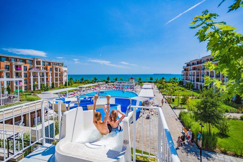 Studio v první linii u moře s výhledem na moře v luxusním komplexu – plně zařízené a připravené k užívání