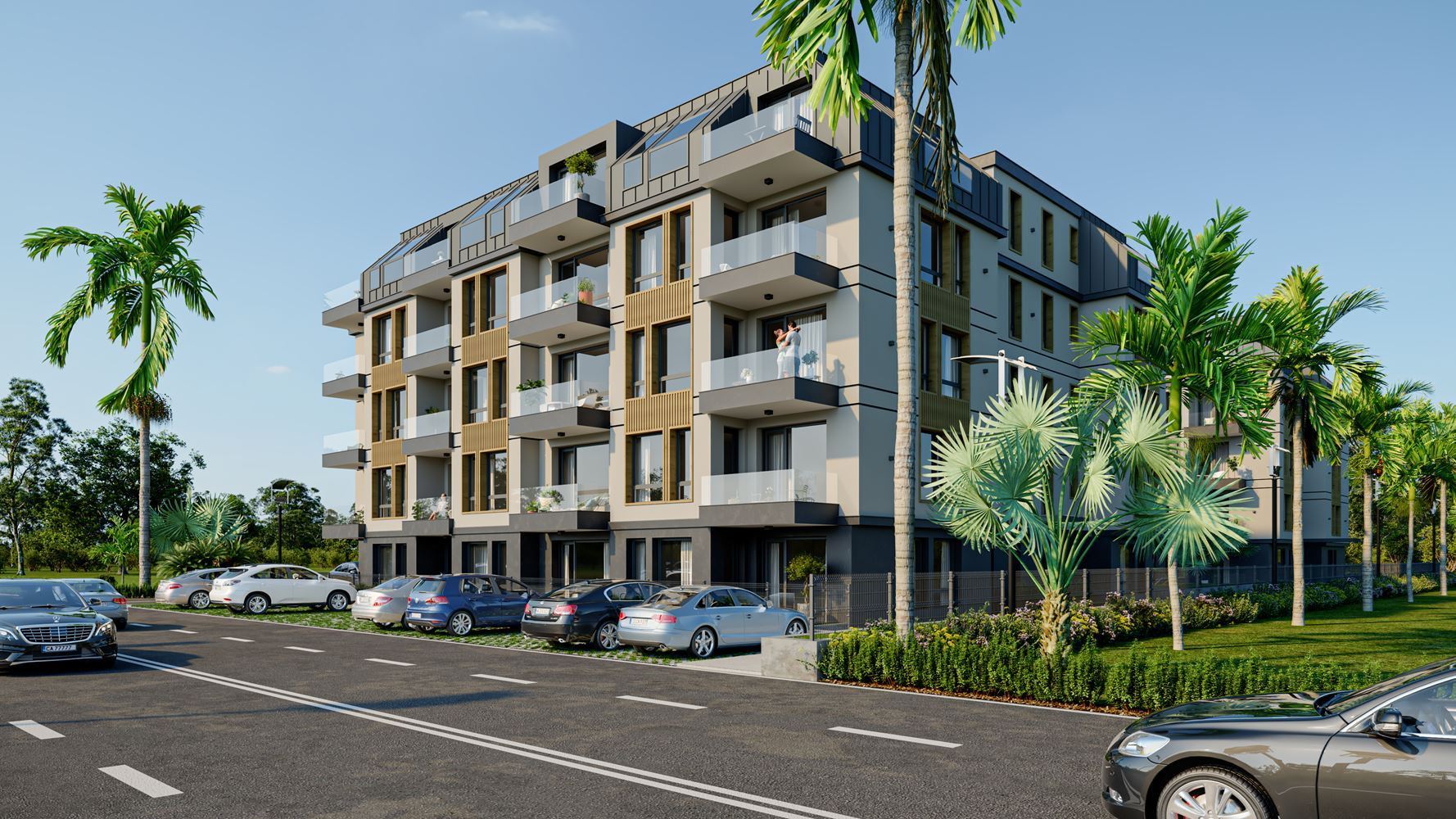 Prostorné a světlé studio v novém komplexu – 500 m od moře