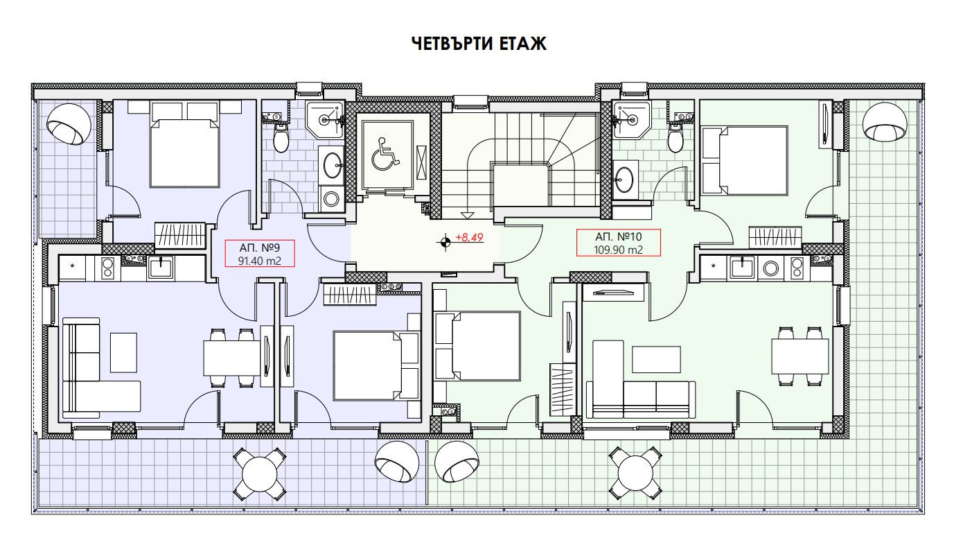 Na prodej – prostorný třípokojový byt ve Sveti Vlasu v novém projektu