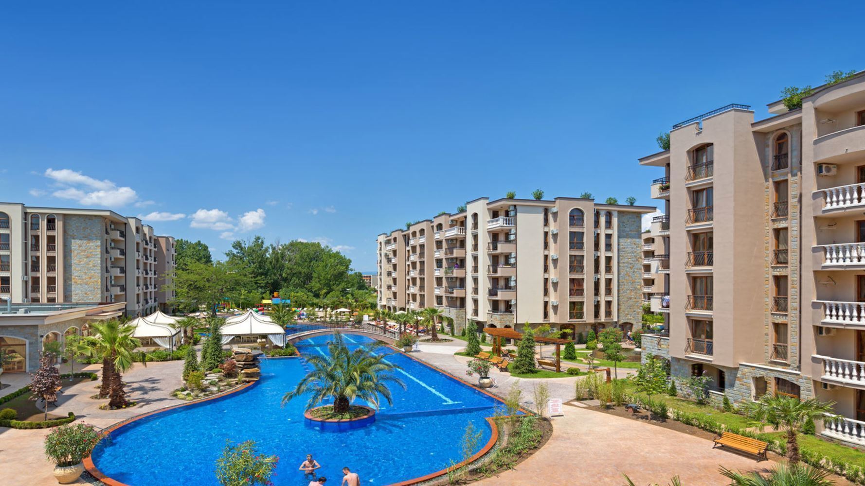 Studio v prestižním komplexu v Slunečném pobřeží – plně zařízené a připravené k užívání