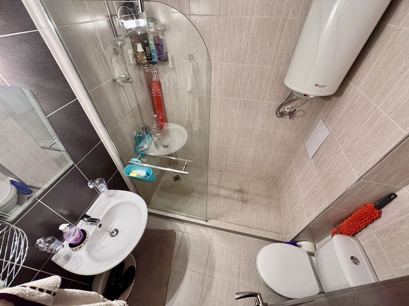 Apartmán s jednou ložnicí a panoramatickým výhledem na moře v Nesebaru – pouze 200 m od pláže, skvělá investice i domov u moře