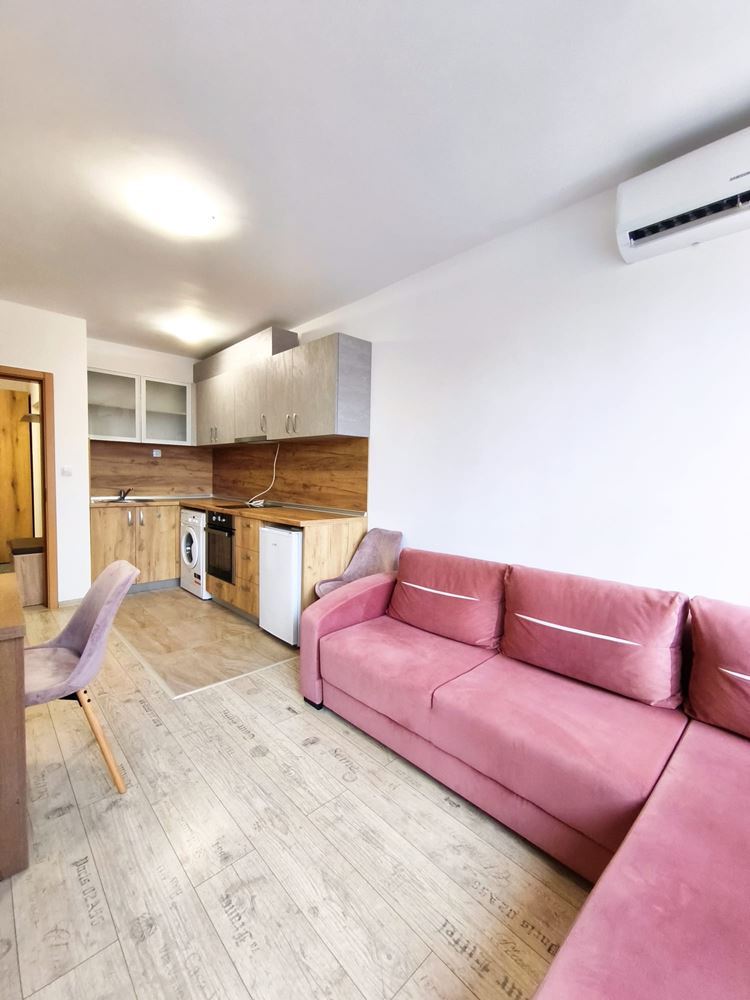 Útulný byt s jednou ložnicí v nové čtvrti Nesebaru – bez poplatku za údržbu