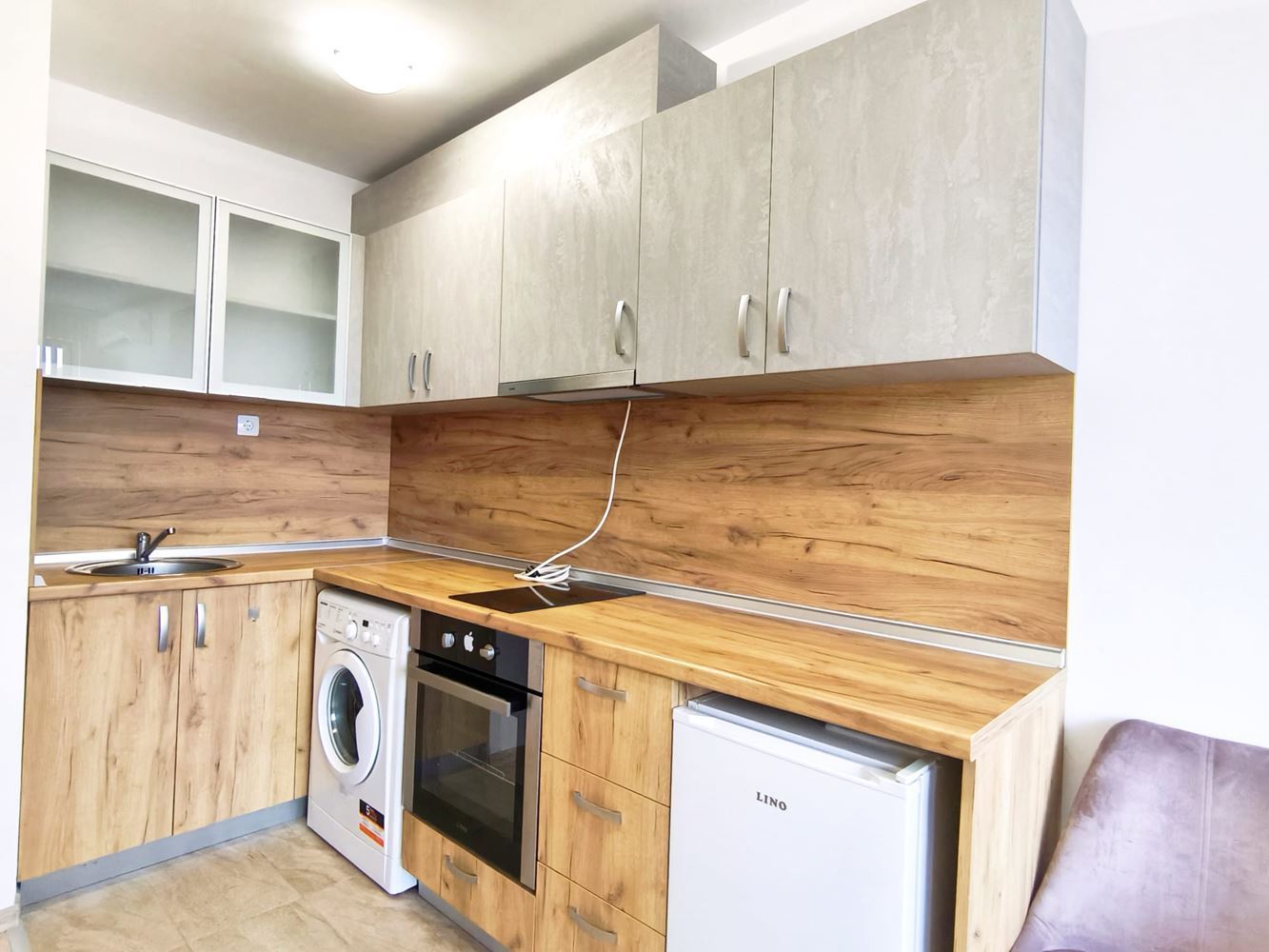 Útulný byt s jednou ložnicí v nové čtvrti Nesebaru – bez poplatku za údržbu