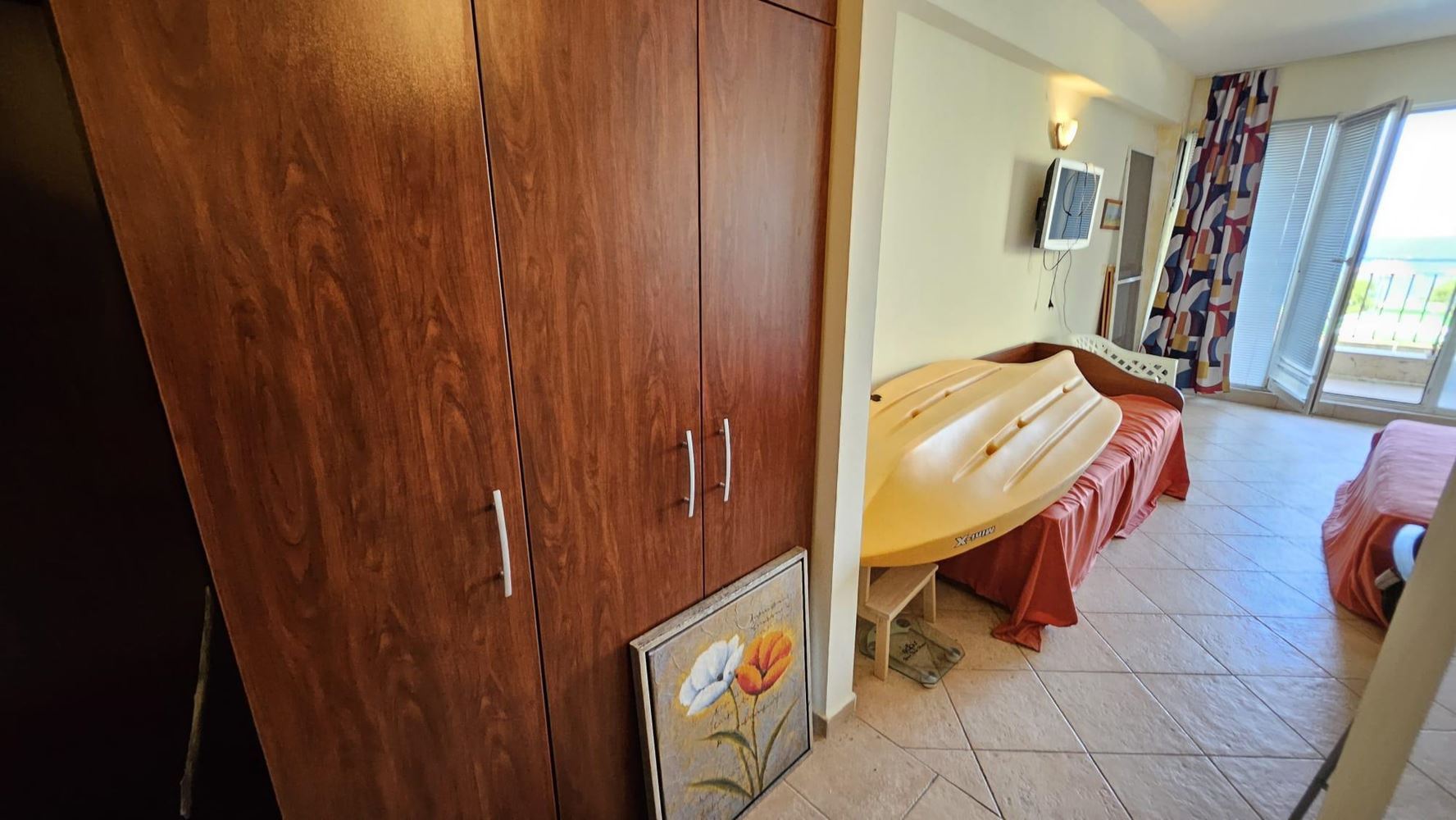 Studio s čelním výhledem na moře v první linii v Pomorie – ideální nemovitost u moře