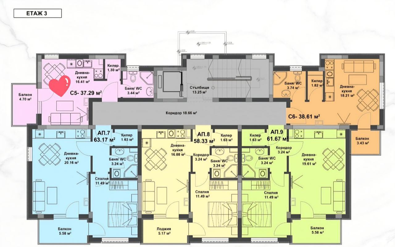 Moderní studio v nové budově – skvělá lokalita a bez poplatku za údržbu