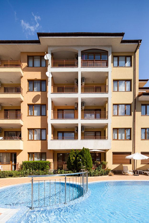 Útulnost a praktičnost – byt s jednou ložnicí v komplexu na Sunny Beach