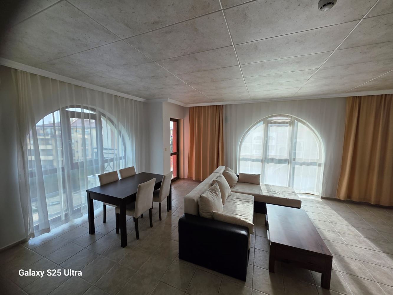 Byt s jednou ložnicí s výhledem na moře a starý Nesebar ve Sveti Vlas