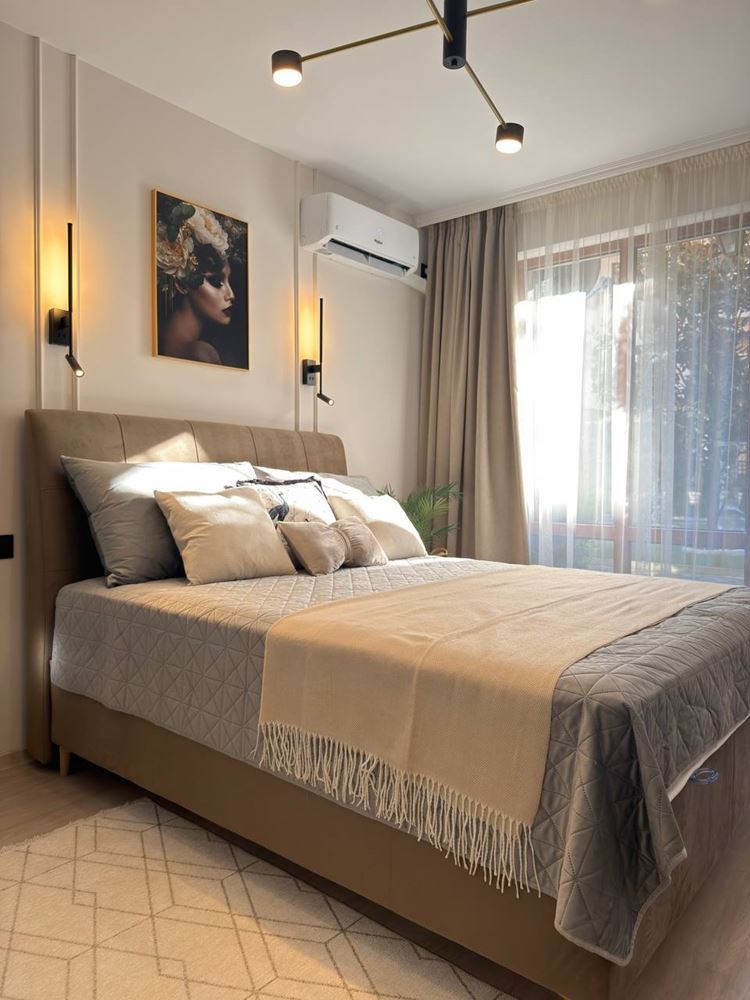Stylový a útulný apartmán s přímým vstupem k bazénu – moderní studio v uzavřeném komplexu 300 m od moře