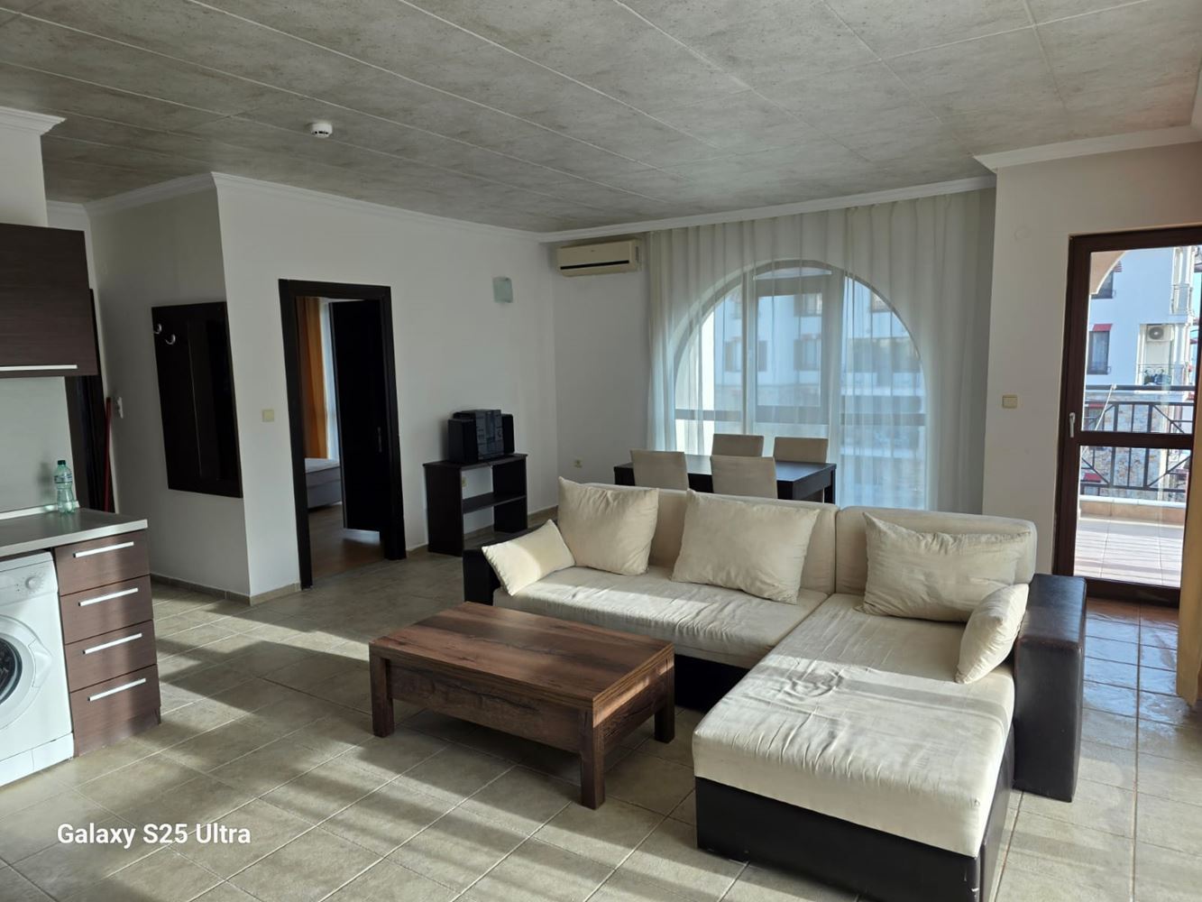 Byt s jednou ložnicí s výhledem na moře a starý Nesebar ve Sveti Vlas