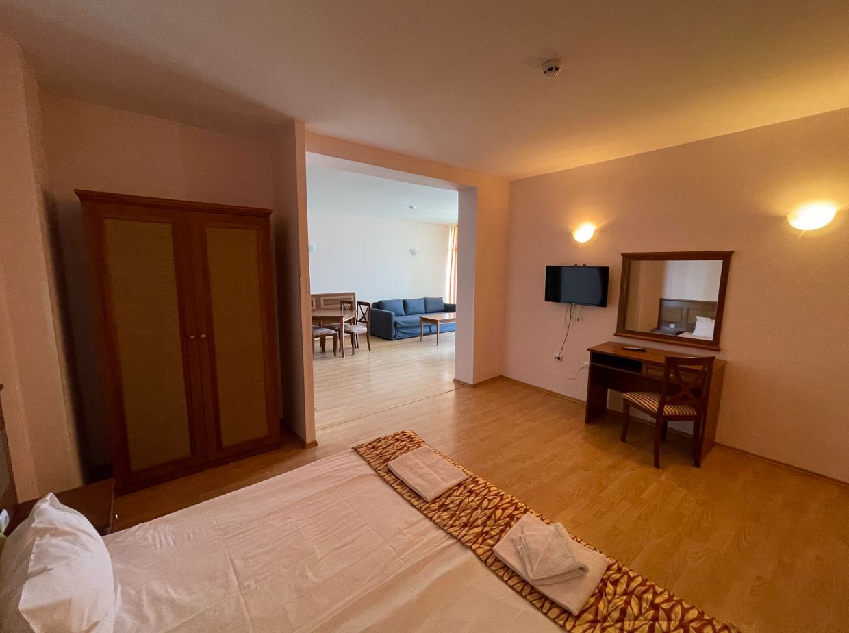 Sveti Vlas: elegantní dvoupokojový apartmán s přímým výhledem na moře